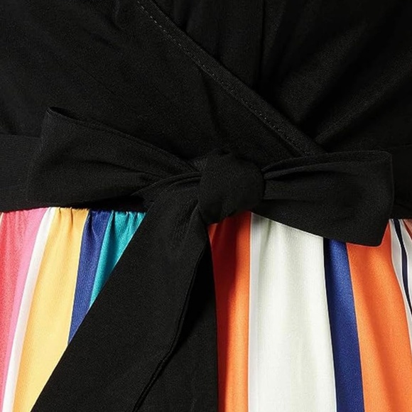 Women's Summer Beachy Maxi Dress | V-Neck, Adjustable Straps, +Pockets | Size: L - Picture 4 of 5